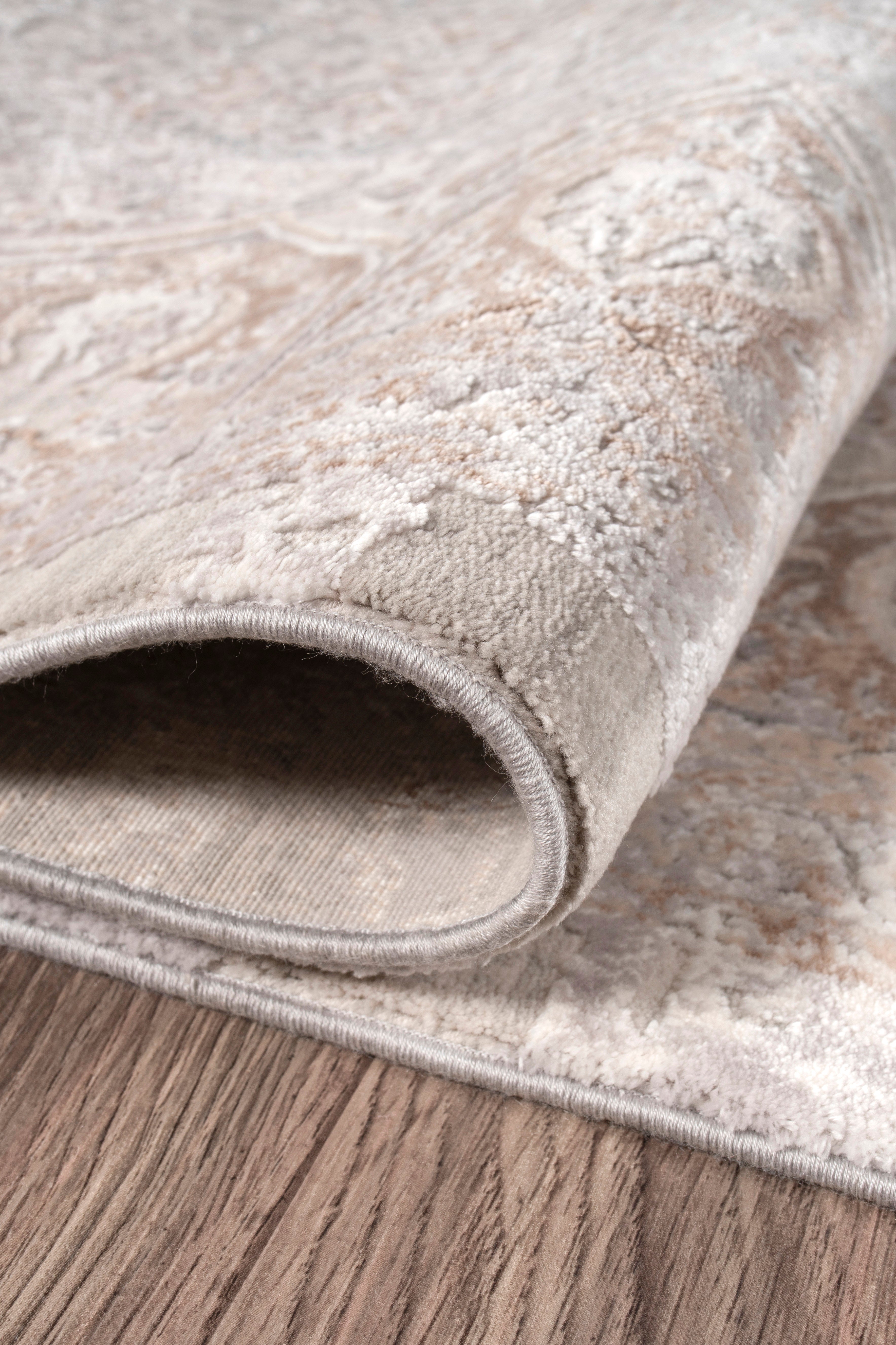 Modern MD004 Bej Uzun Ömürlü Yumuşak Dokulu Salon Mutfak Koridor Oturma Odası Yolluk Halı