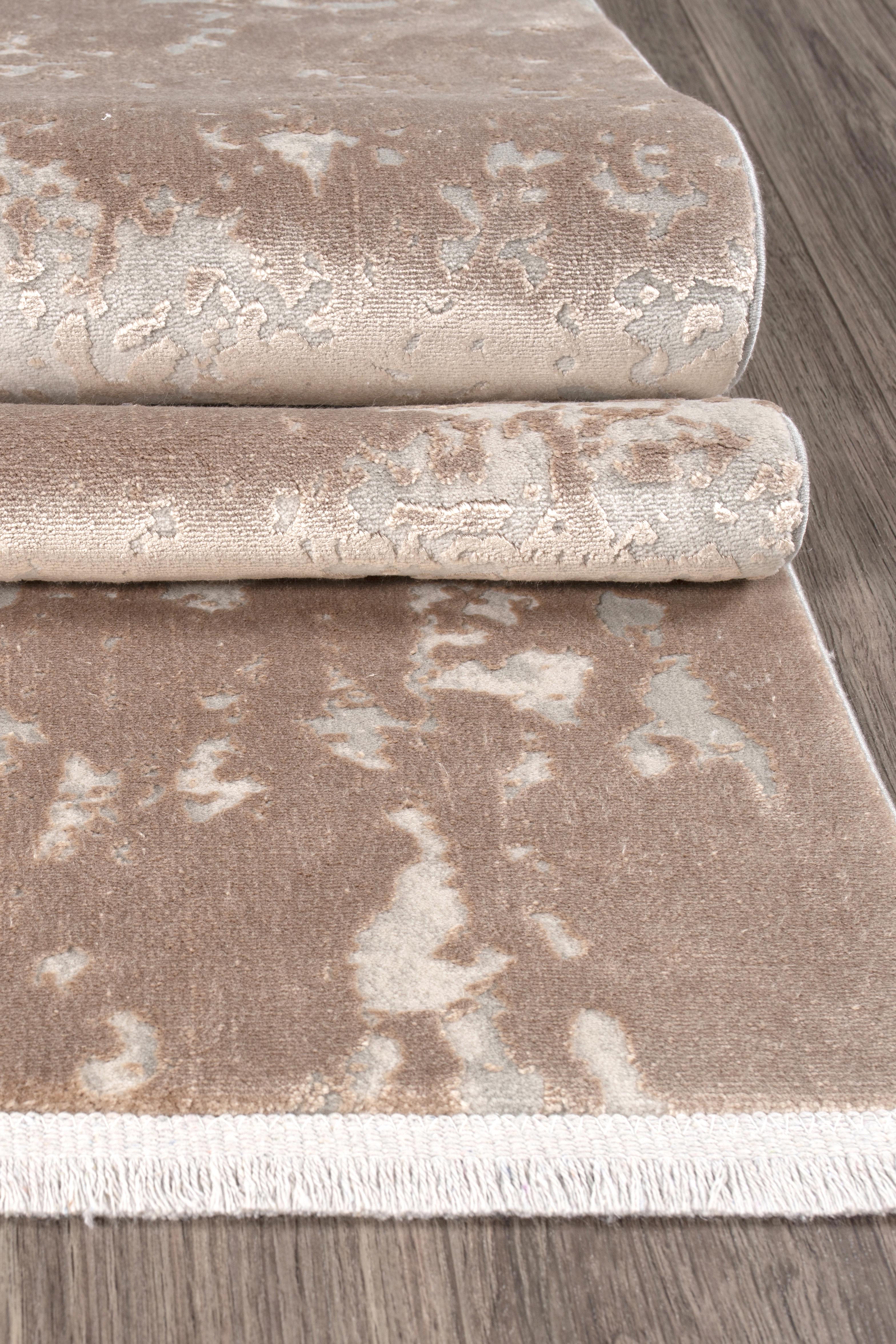 Modern MD010 Bej Uzun Ömürlü Yumuşak Dokulu Salon Mutfak Koridor Oturma Odası Yolluk Halı