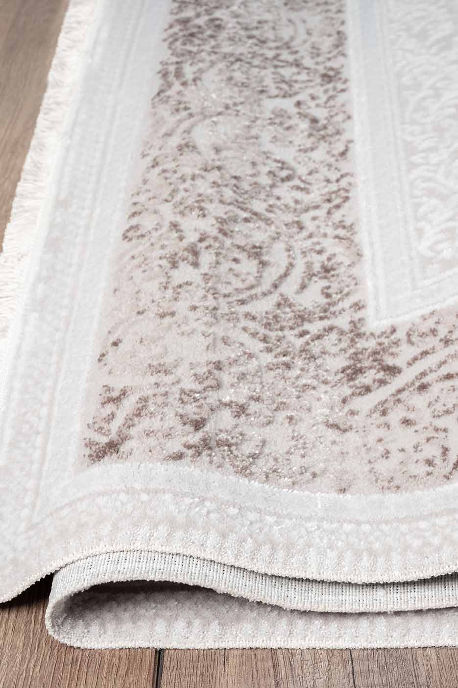 Nar A0205 Bej Uzun Ömürlü Yumuşak Dokulu Salon Mutfak Koridor Oturma Odası Yolluk Halı Makine Halısı