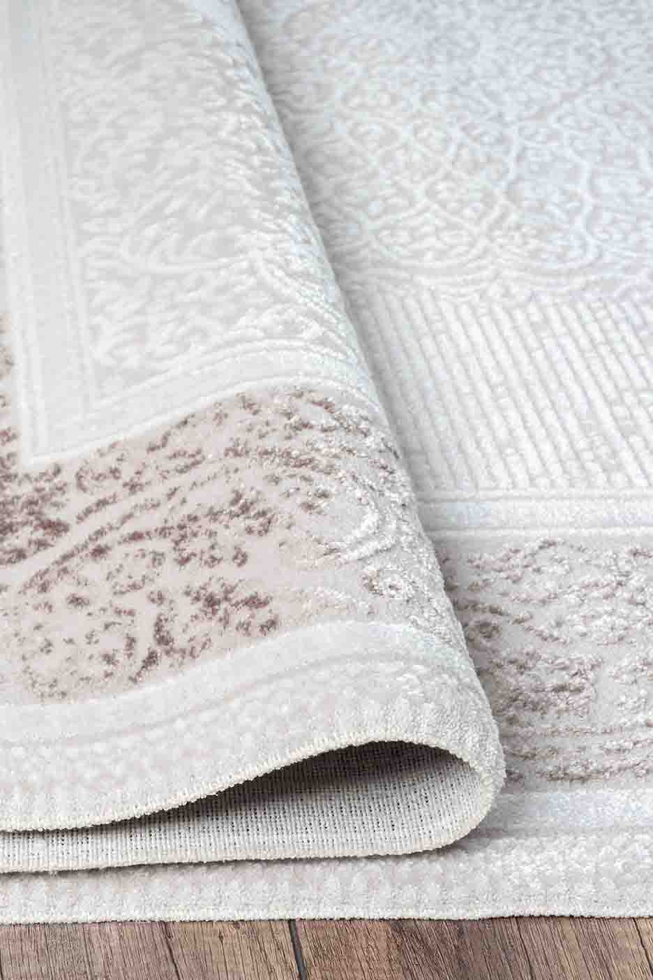 Nar A0205 Bej Uzun Ömürlü Yumuşak Dokulu Salon Mutfak Koridor Oturma Odası Yolluk Halı Makine Halısı