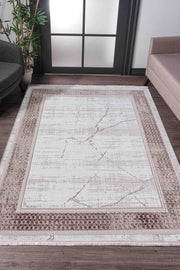 Nar A0209 Bej Uzun Ömürlü Yumuşak Dokulu Salon Mutfak Koridor Oturma Odası Yolluk Halı Makine Halısı