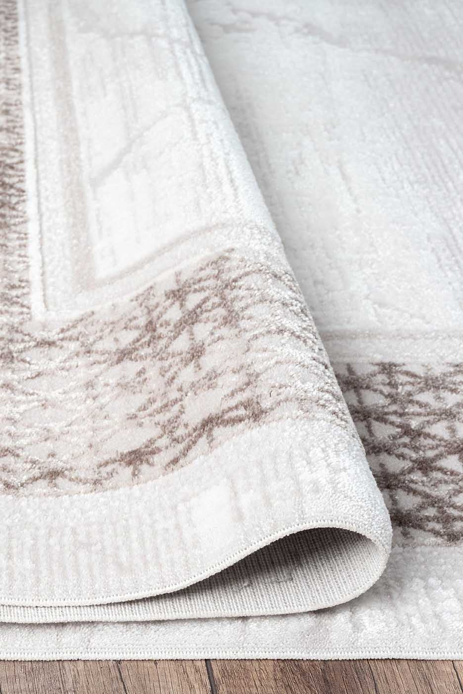 Nar A0209 Bej Uzun Ömürlü Yumuşak Dokulu Salon Mutfak Koridor Oturma Odası Yolluk Halı Makine Halısı