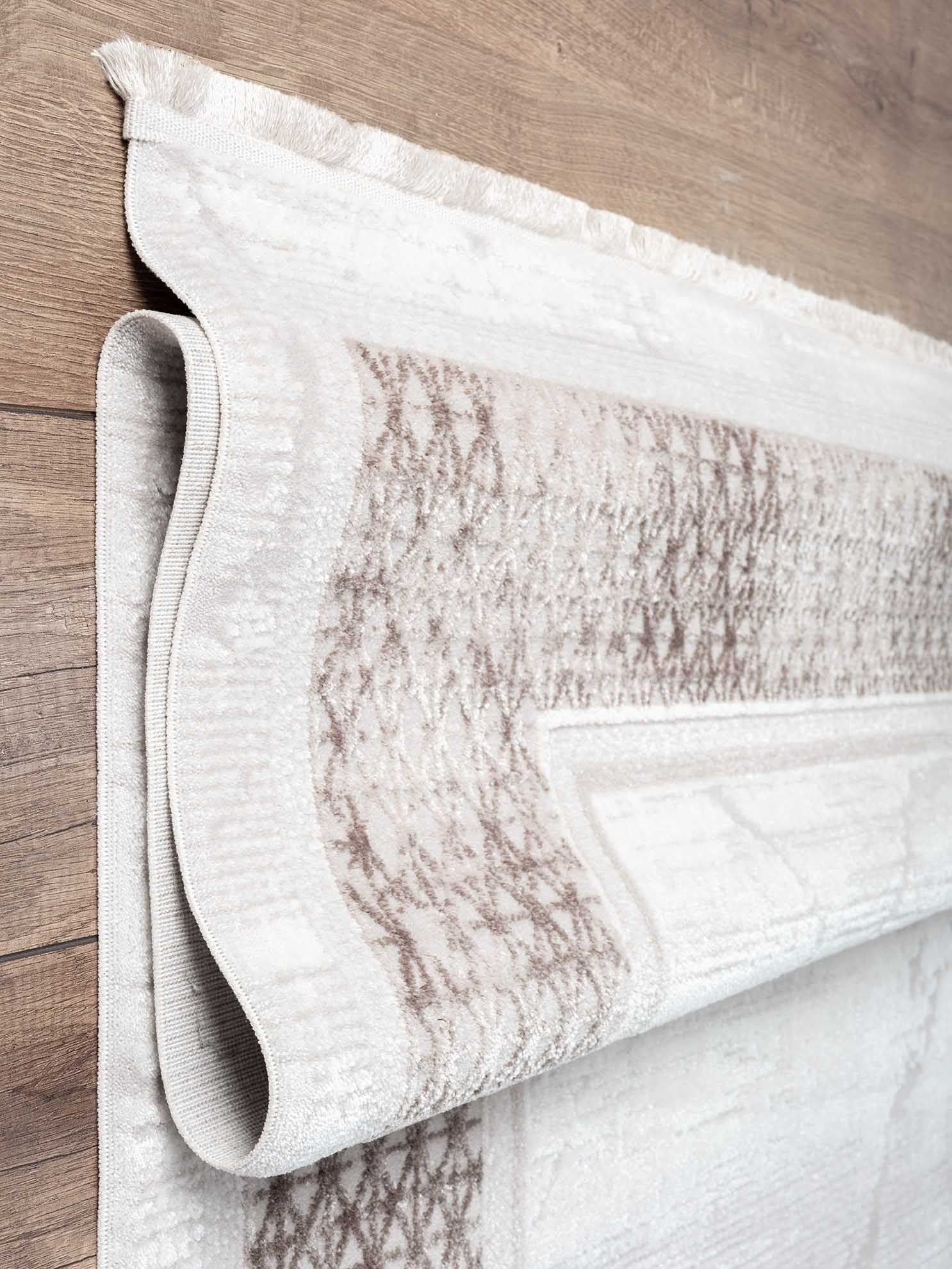 Nar A0209 Bej Uzun Ömürlü Yumuşak Dokulu Salon Mutfak Koridor Oturma Odası Yolluk Halı Makine Halısı