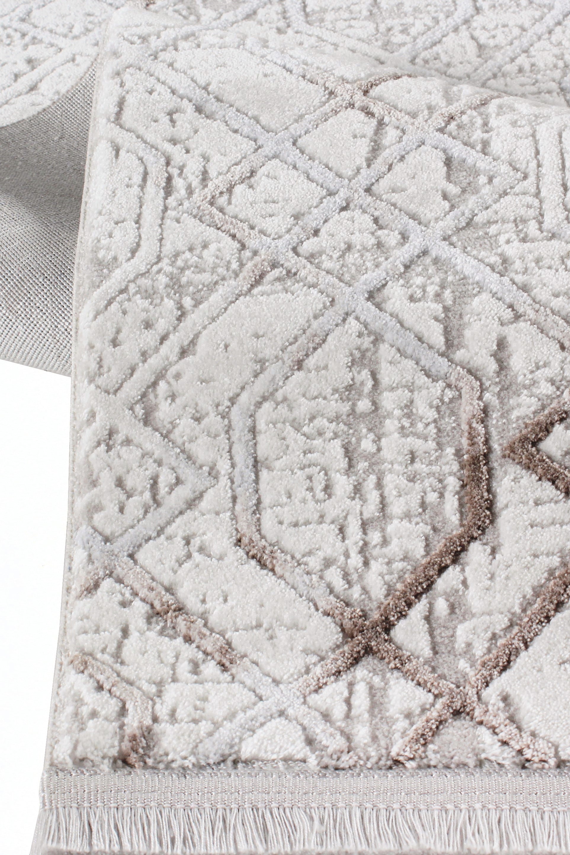 Nar A0232 Bej Uzun Ömürlü Yumuşak Dokulu Salon Mutfak Koridor Oturma Odası Yolluk Halı Makine Halısı