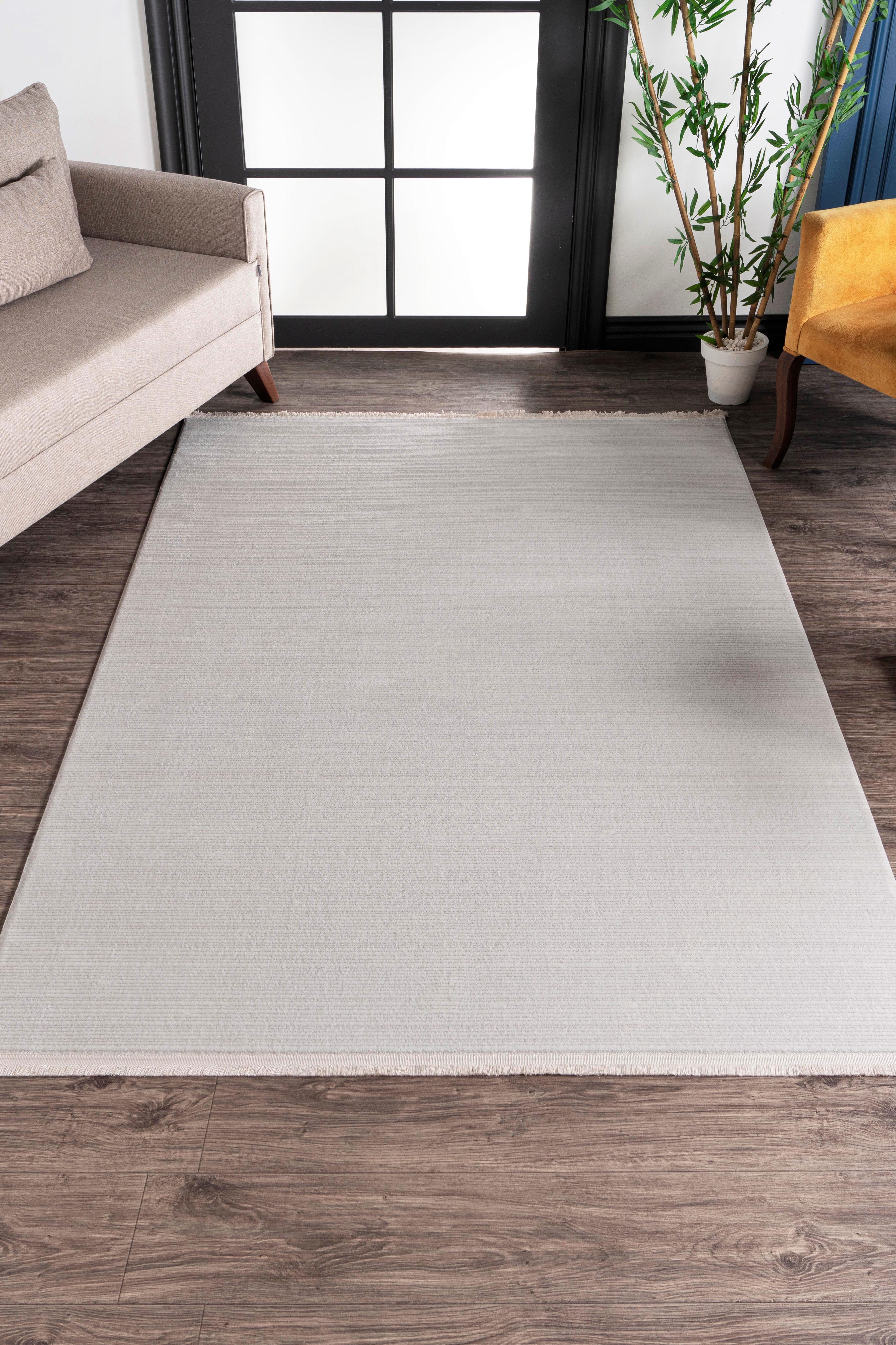 Nar A0237 Cream Long-lasting Soft Textured Living Room Kitchen Hallway Sitting Room Runner Rug