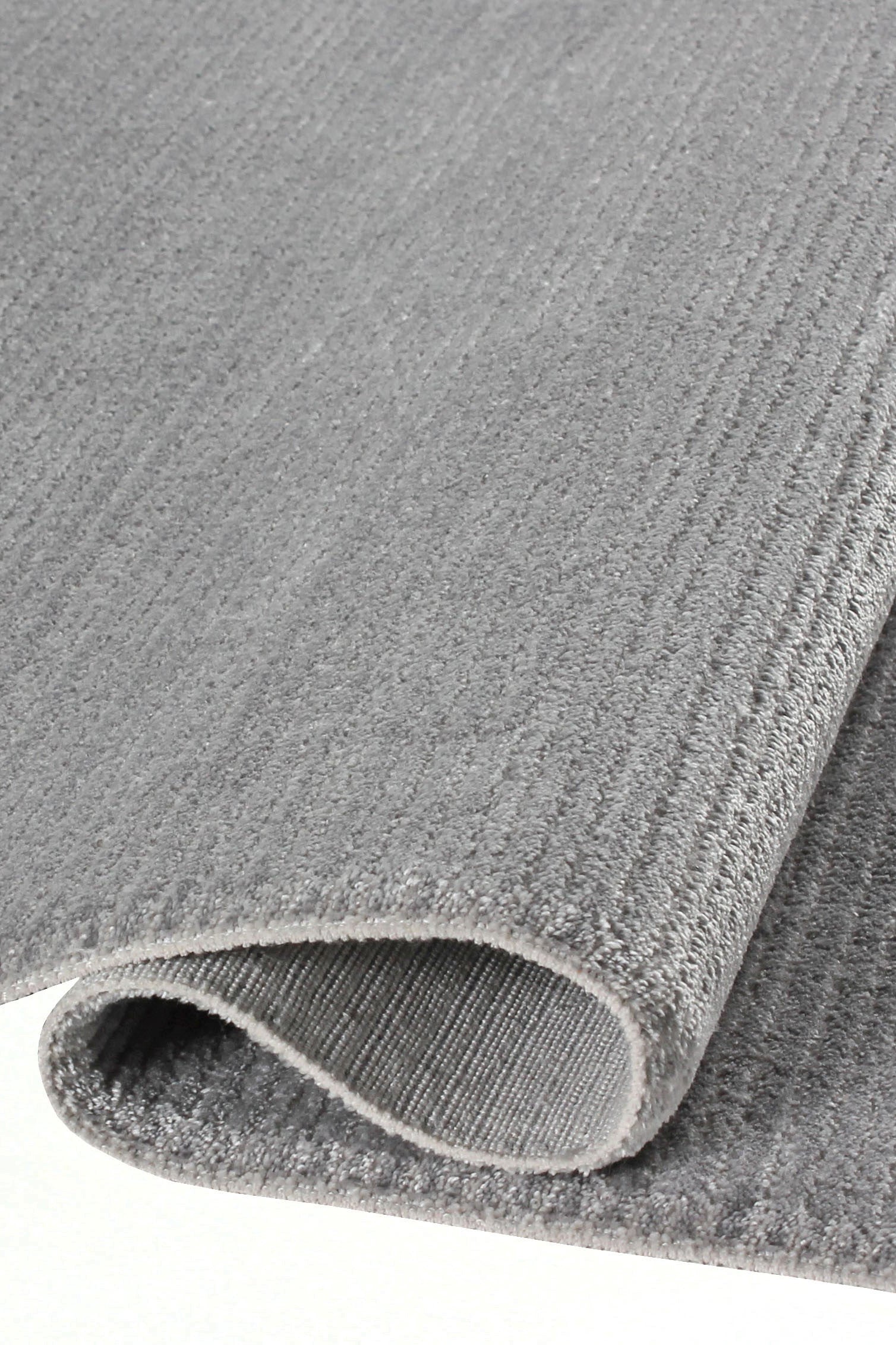 Nar A0238 Grauer, strapazierfähiger, weicher Läuferteppich für Wohnzimmer, Küche, Flur, Aufenthaltsraum, maschinell hergestellt