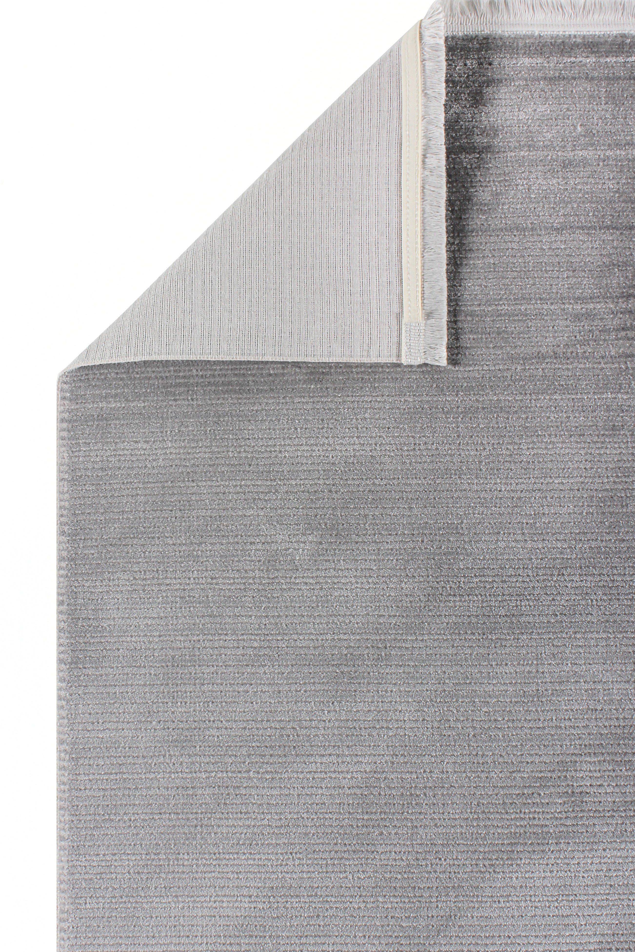 Nar A0238 Grauer, strapazierfähiger, weicher Läuferteppich für Wohnzimmer, Küche, Flur, Aufenthaltsraum, maschinell hergestellt