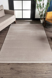 Nar A0240 Beige Strapazierfähiger, weicher Läuferteppich für Wohnzimmer, Küche, Flur, Aufenthaltsraum, maschinell hergestellt