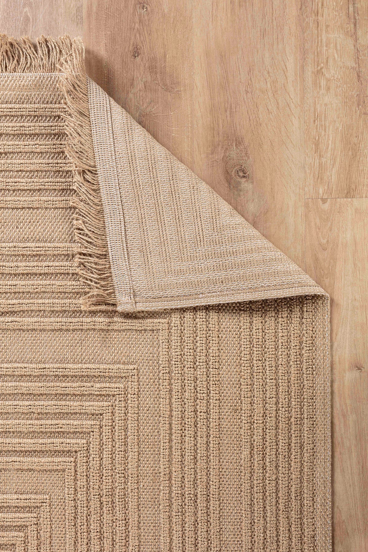 Natura 6662 %100 Doğal Jüt Kilim Bej Renkli Yumuşak Dokulu Şık Tasarımlı Kilim Modern Dokuma Kilim