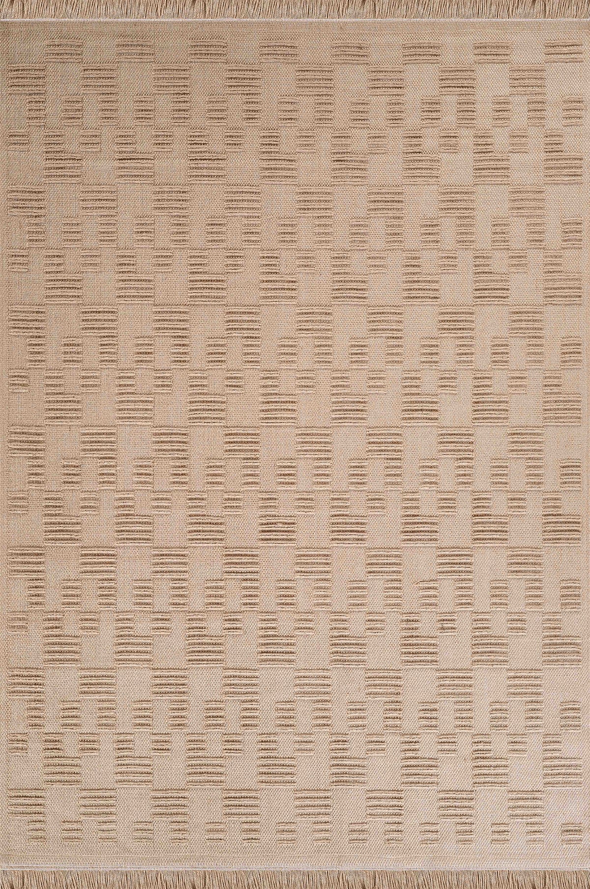 Natura 6664 100% Natural Jute Rug, Beige Color, Soft Texture, Stylish Design, Modern Woven Rug