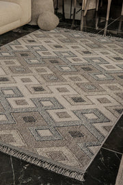 Natura 9962 Bej Hav Toz Vermez Yumuşak Dokulu Salon Mutfak Koridor Oturma Odası Yolluk Halı