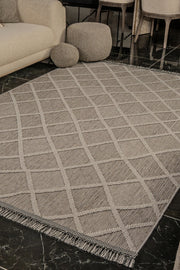 Natura 9964 Gri Hav Toz Vermez Yumuşak Dokulu Salon Mutfak Koridor Oturma Odası Yolluk Halı