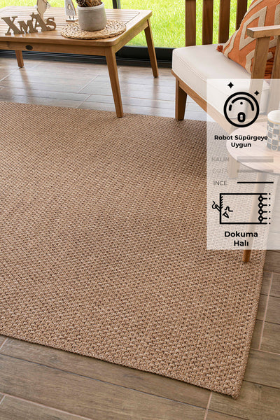 Naturel Jüt Halı Modern Örme Kilim Rusticana_3101
