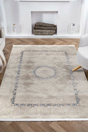 Nazende NZ002 Beige Soft Textured Living Room Kitchen Hallway Sitting Room Runner Rug Machine Made Carpet