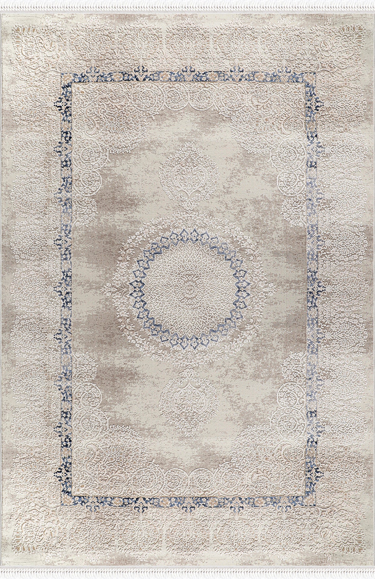 Nazende NZ002 Beige Soft Textured Living Room Kitchen Hallway Sitting Room Runner Rug Machine Made Carpet