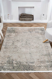Nazende NZ004 Beige Soft Textured Living Room Kitchen Hallway Sitting Room Runner Rug Machine Made Carpet