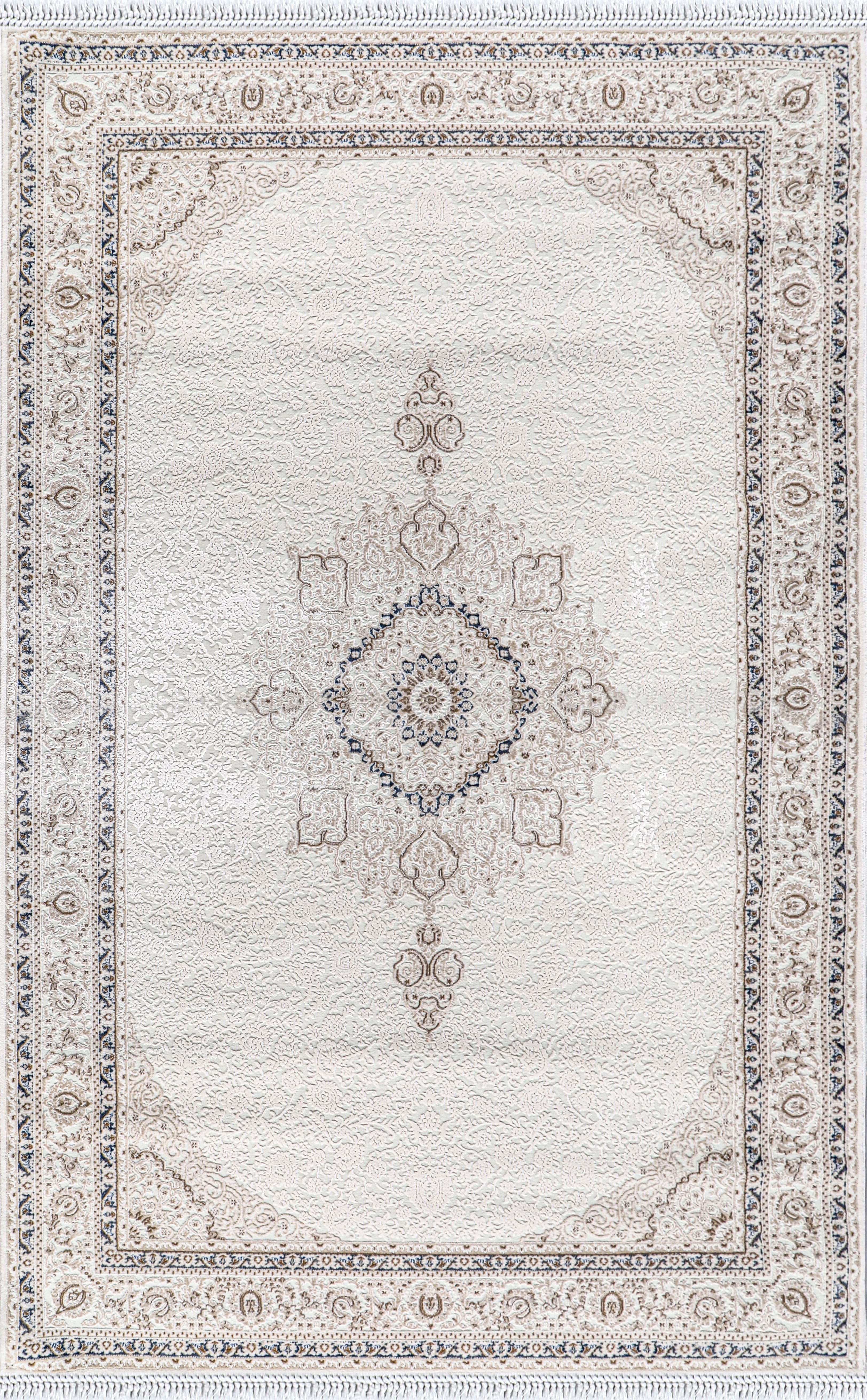 Nazende NZ006 Bej Yumuşak Dokulu Salon Mutfak Koridor Oturma Odası Yolluk Halı Makine Halısı