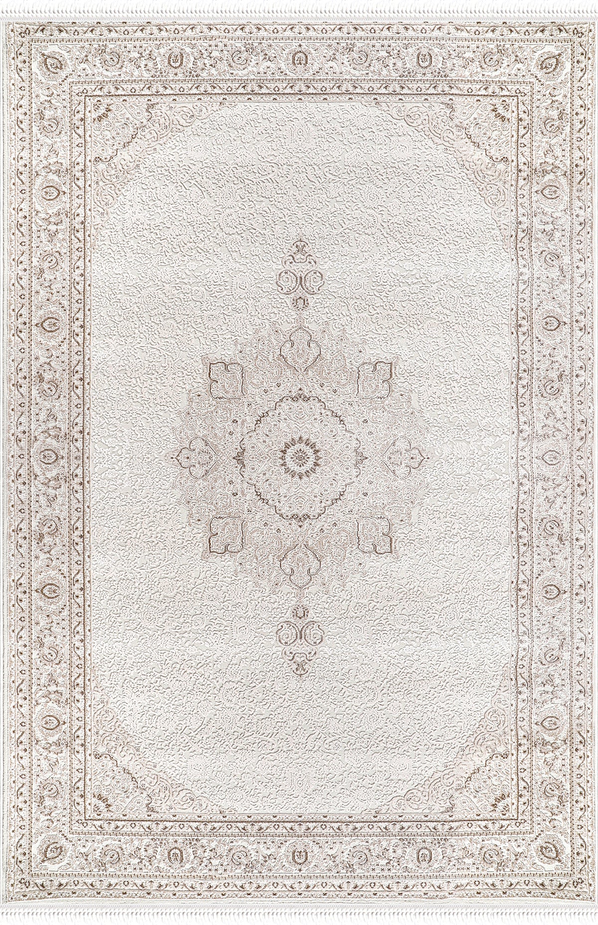 Nazende NZ007 Bej Yumuşak Dokulu Salon Mutfak Koridor Oturma Odası Yolluk Halı Makine Halısı