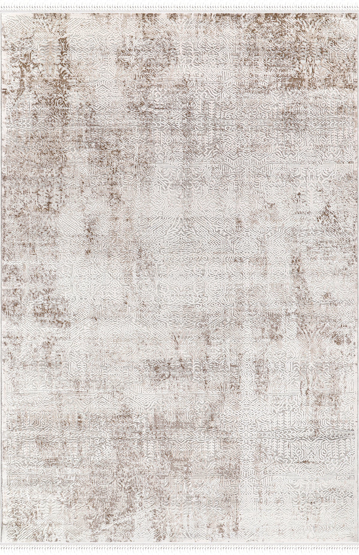 Nazende NZ009 Bej Yumuşak Dokulu Salon Mutfak Koridor Oturma Odası Yolluk Halı Makine Halısı