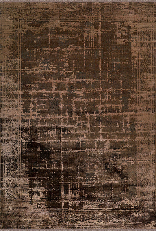 Poema PO003 Kahverengi Uzun Ömürlü Yumuşak Dokulu Salon Mutfak Koridor Oturma Odası Yolluk Halı