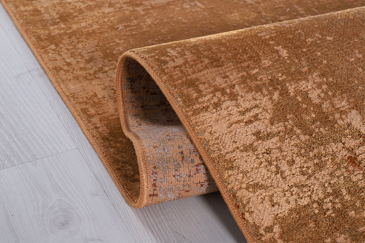 Poema PO004 Brown Durable Soft Textured Living Room Kitchen Hallway Sitting Room Runner Rug
