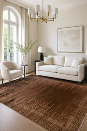 Poema PO005 Kahverengi Uzun Ömürlü Yumuşak Dokulu Salon Mutfak Koridor Oturma Odası Yolluk Halı