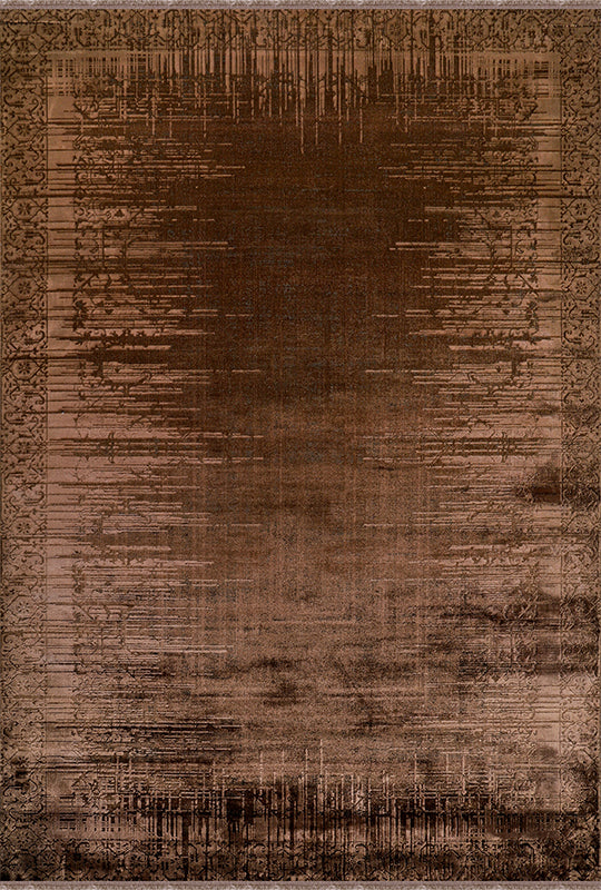 Poema PO005 Brown Durable Soft Textured Living Room Kitchen Hallway Sitting Room Runner Rug
