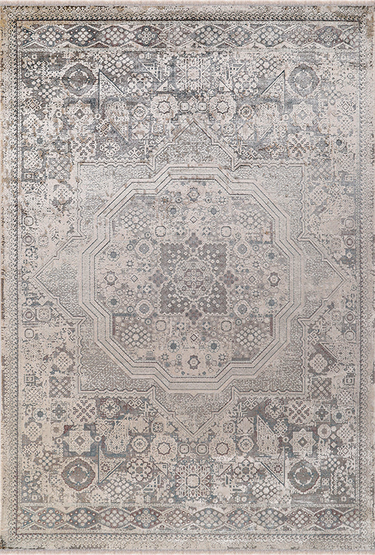 Poema PO010 Krem Uzun Ömürlü Yumuşak Dokulu Salon Mutfak Koridor Oturma Odası Yolluk Halı