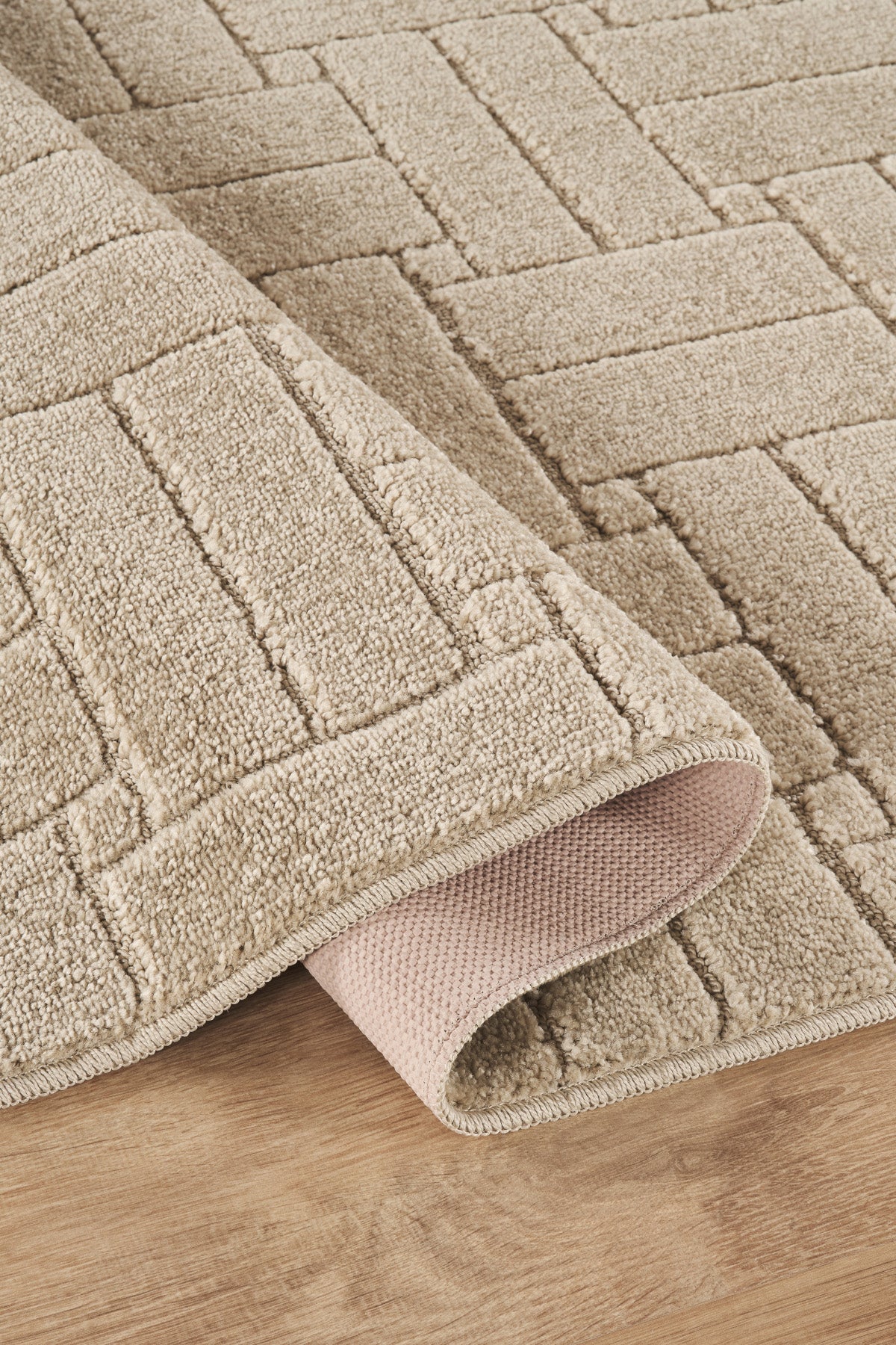 Rivon RN03 Krem Yumuşak Dokulu Kaymaz Taban Salon Mutfak Koridor Oturma Odası Yolluk Halı