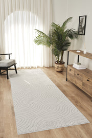 Rivon RN04 Gri Yumuşak Dokulu Kaymaz Taban Salon Mutfak Koridor Oturma Odası Yolluk Halı