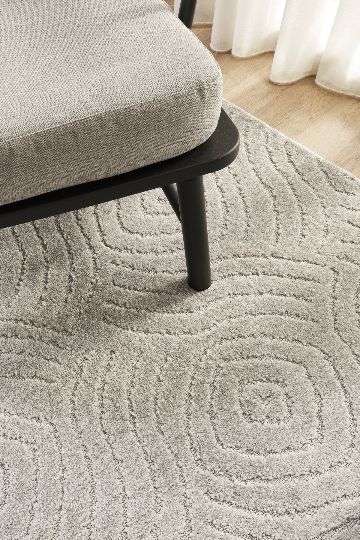 Rivon RN04 Gri Yumuşak Dokulu Kaymaz Taban Salon Mutfak Koridor Oturma Odası Yolluk Halı