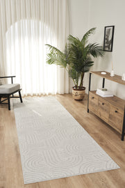 Rivon RN07 Gri Yumuşak Dokulu Kaymaz Taban Salon Mutfak Koridor Oturma Odası Yolluk Halı