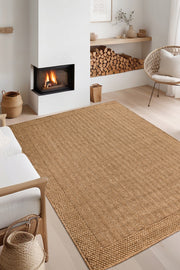 Rusticana 3107 Natural Jute Rug Modern Knitted Kilim Rusticana_3107