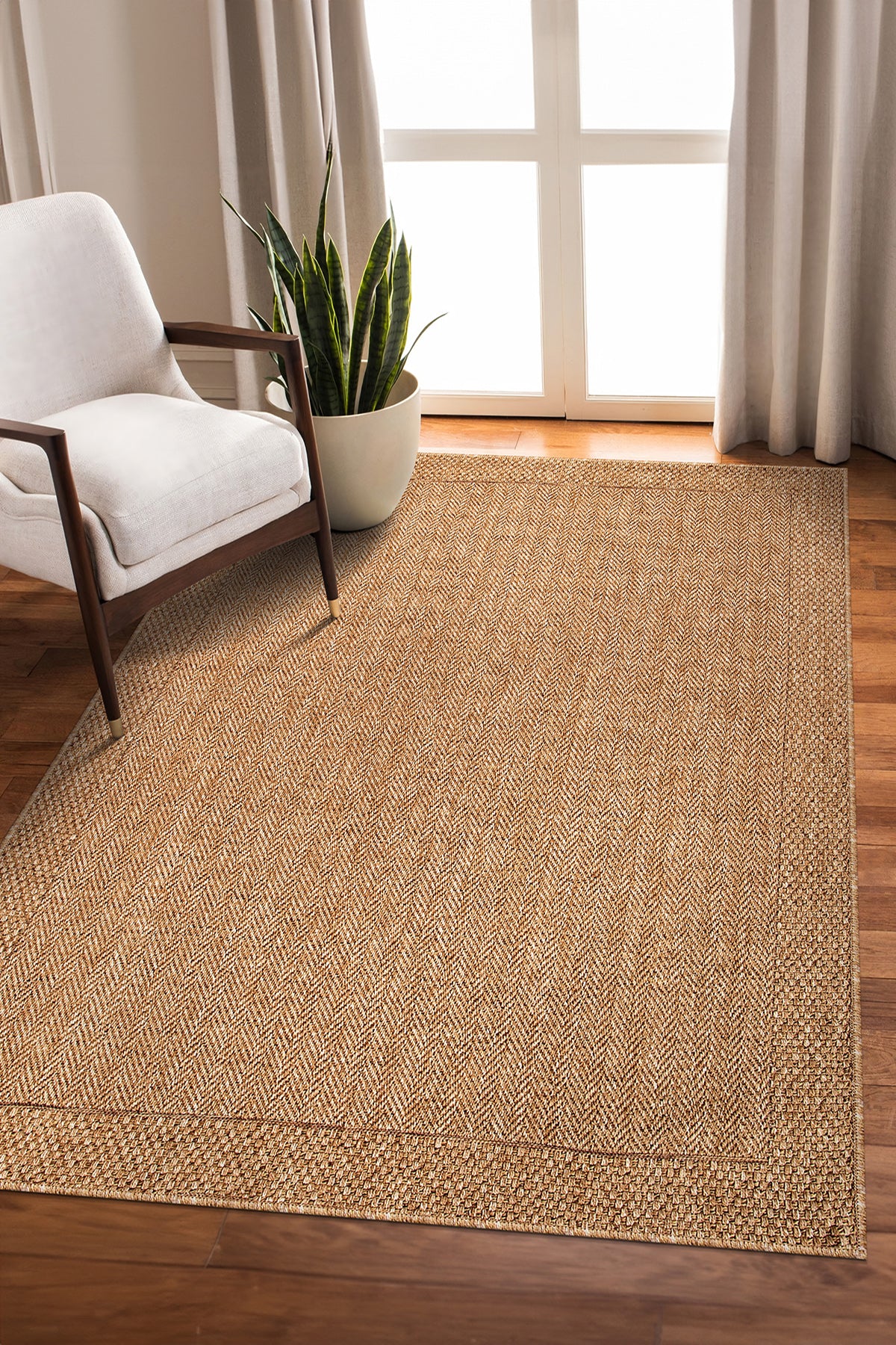 Rusticana 3107 Naturel Jüt Halı Modern Örme Kilim Rusticana_3107