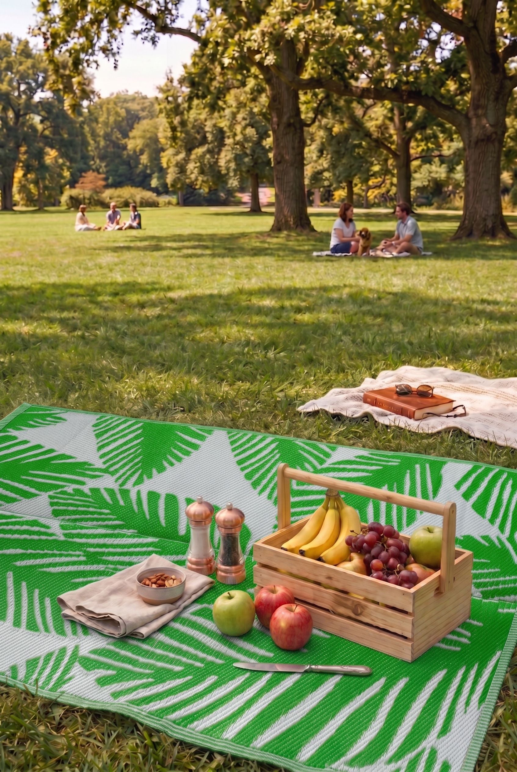 Savana 8803 Plaj Kamp Piknik Bahçe Halısı Balkon Teras Hasır Mat Savan Halı