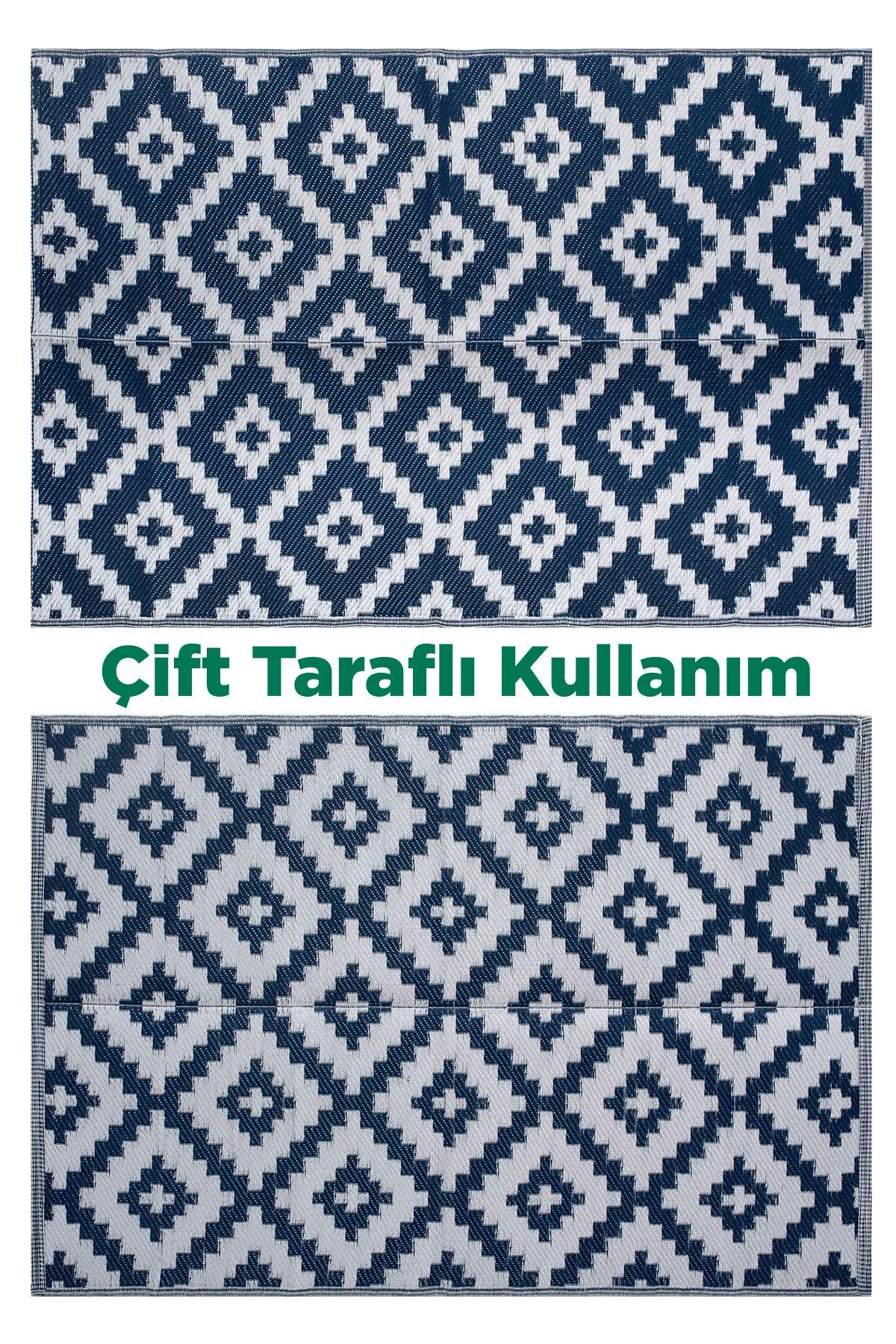 Savana 8804 Plaj Kamp Piknik Bahçe  Halısı Balkon Teras Hasır Mat Savan Halı