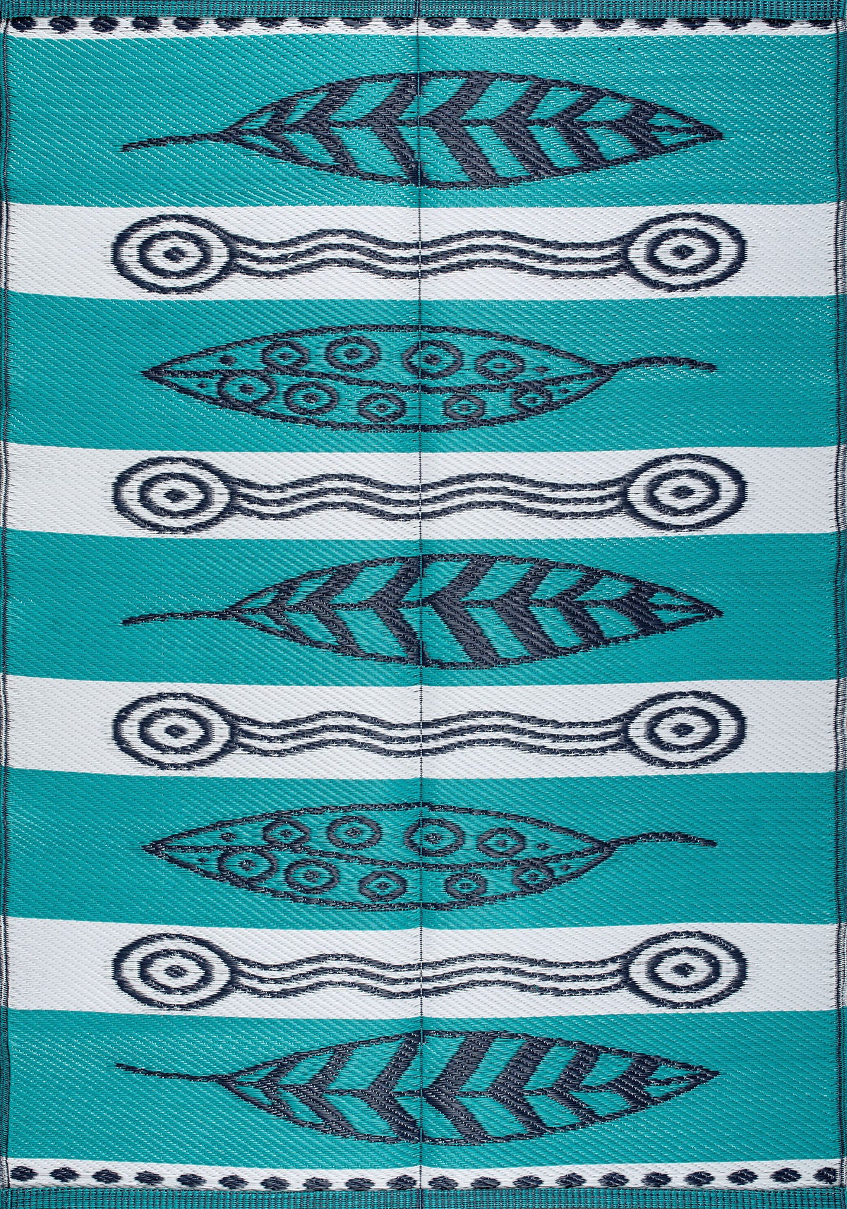 Savana 8809 Beach Camping Picnic Garden Rug Balcony Terrace Woven Mat Savana Carpet