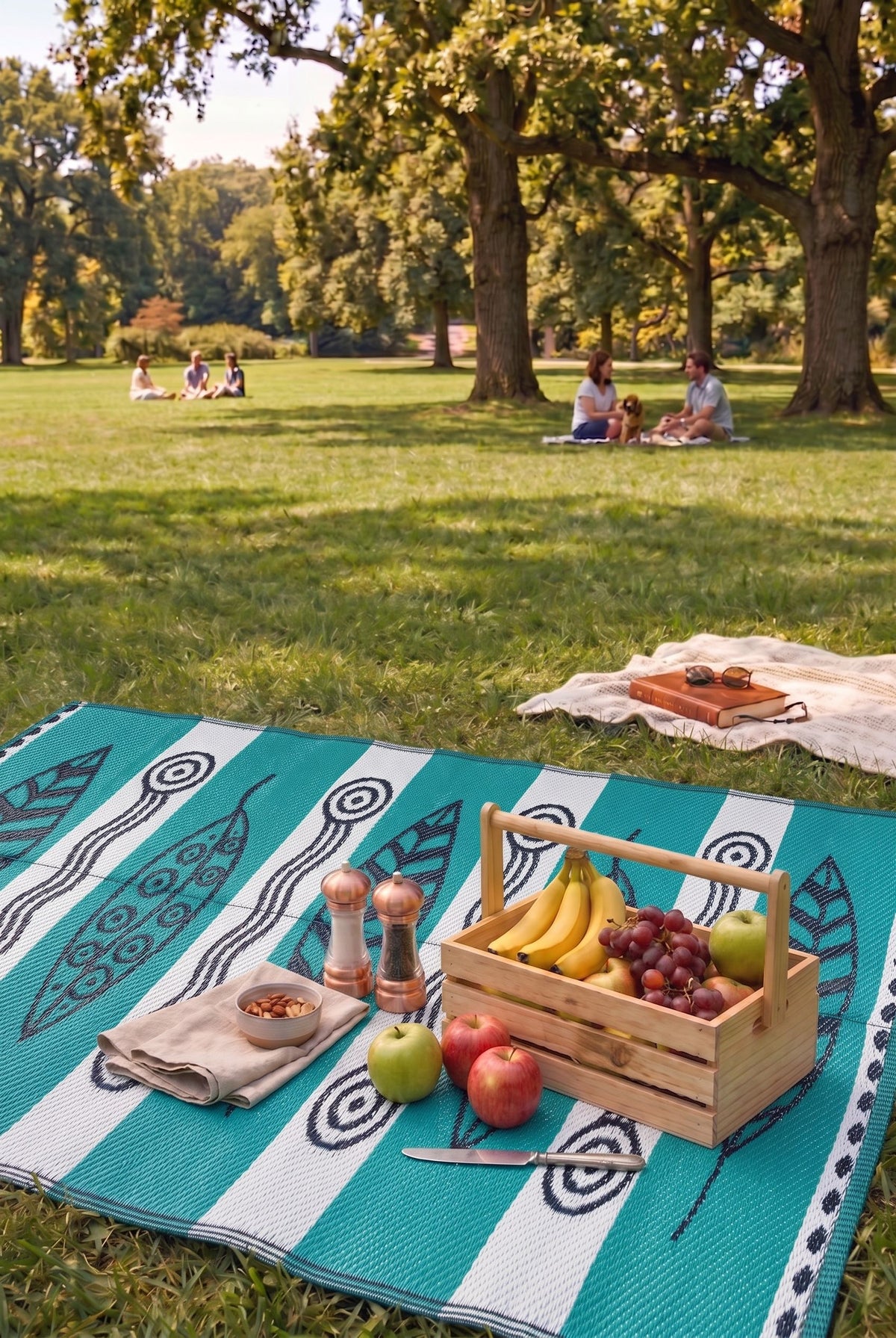 Savana 8809 Beach Camping Picnic Garden Rug Balcony Terrace Woven Mat Savana Carpet