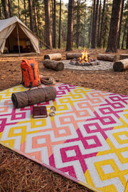 Savana 8812 Beach Camping Picnic Garden Rug Balcony Terrace Woven Mat Savana Carpet