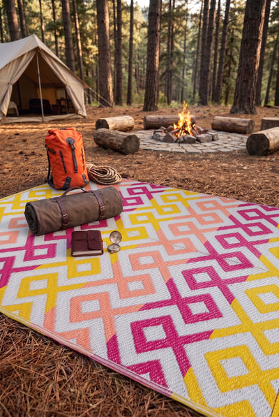 Savana 8812 Beach Camping Picnic Garden Rug Balcony Terrace Woven Mat Savana Carpet
