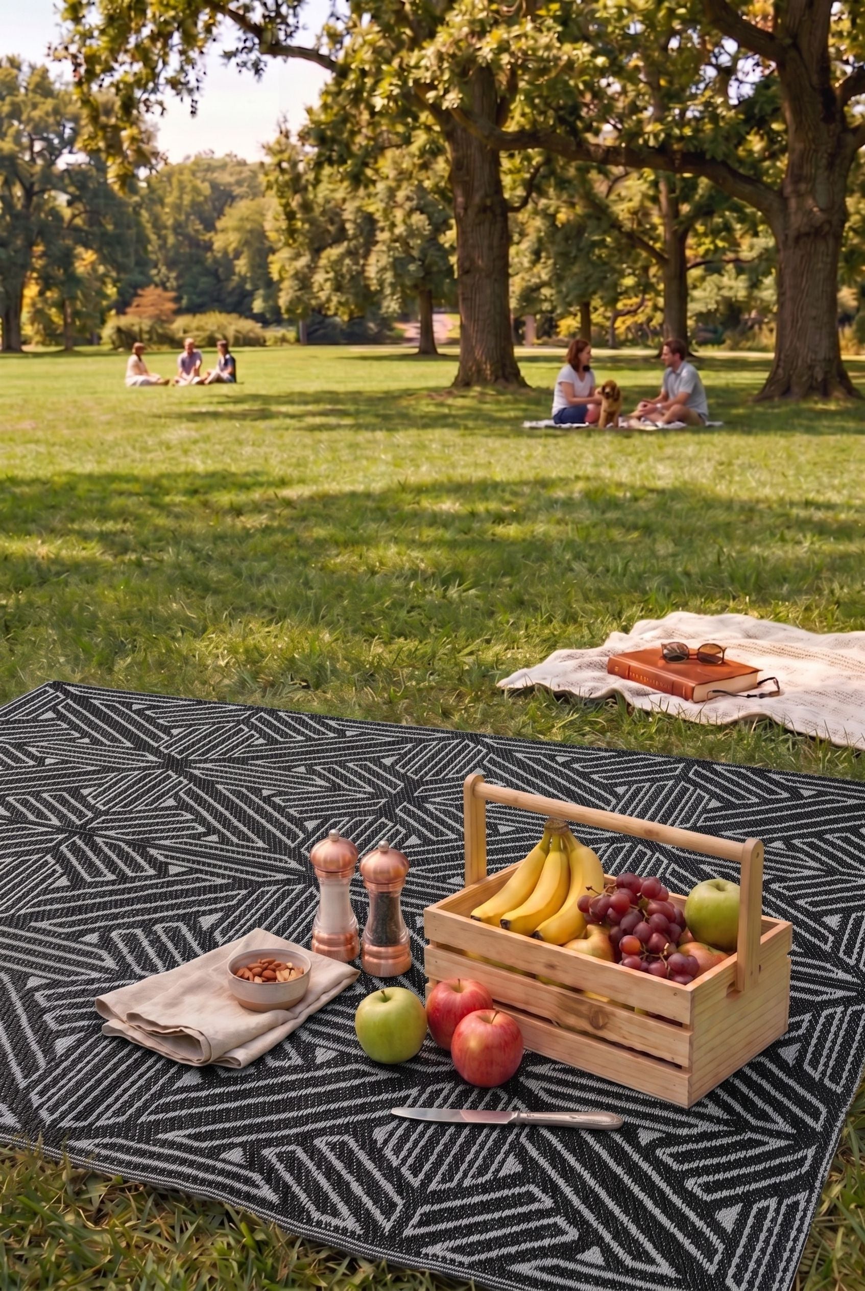 Savana 8814 Beach Camping Picnic Garden Rug Balcony Terrace Woven Mat Savana Carpet