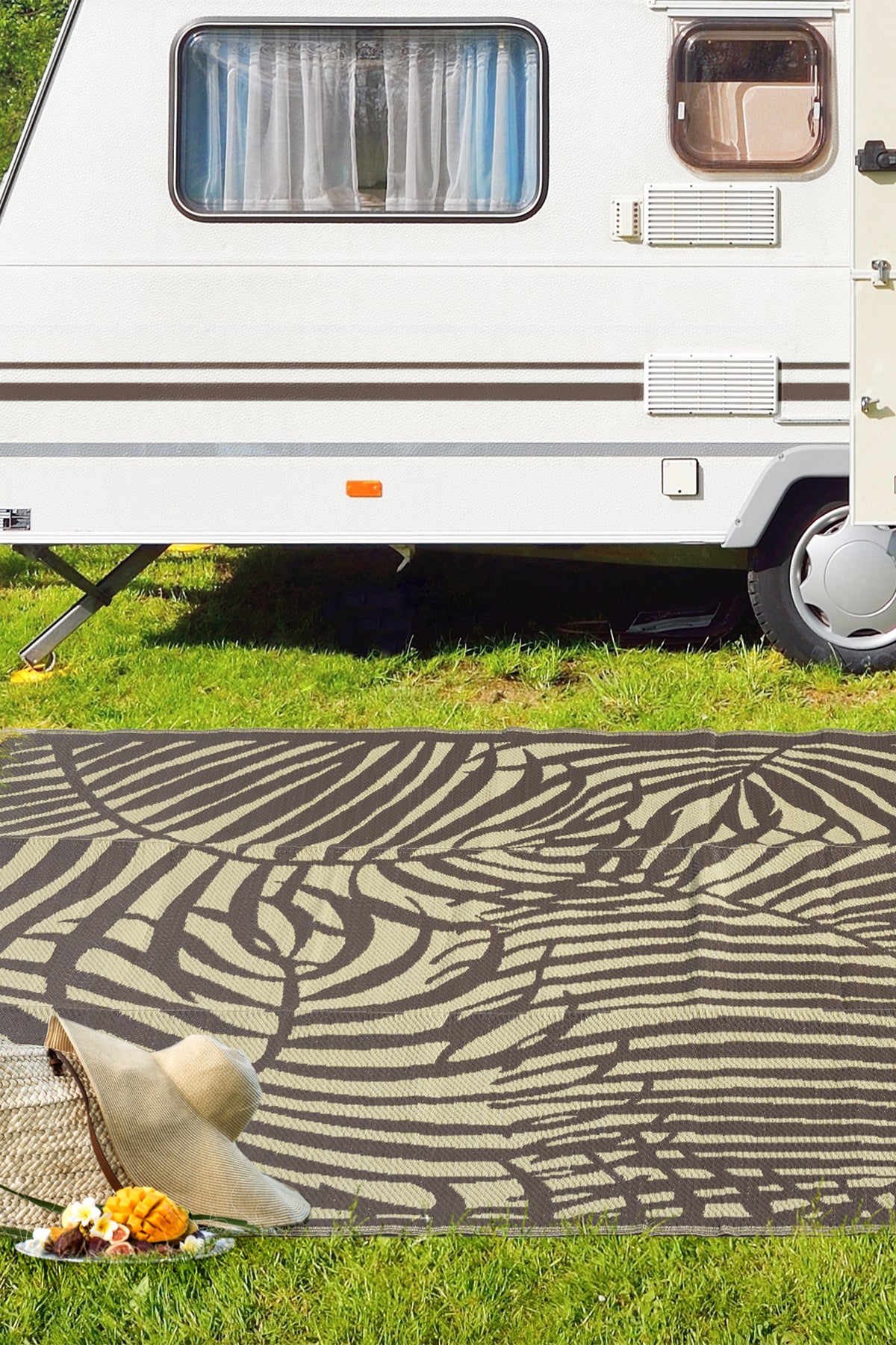 Savana XL Plaj Kamp Karavan Piknik Bahçe Halısı Balkon Teras Hasır Mat Savan Halı 240x330 004