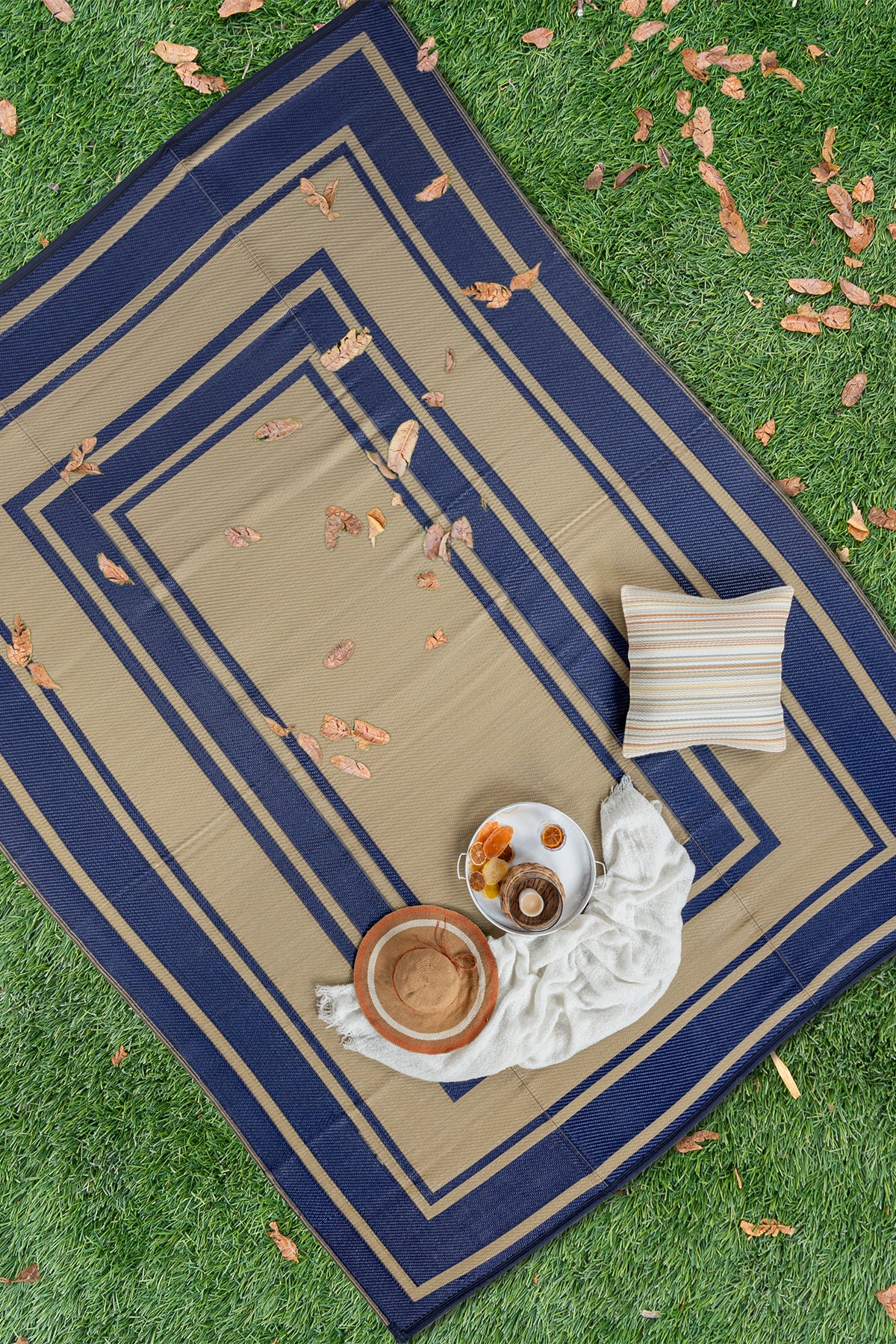 Savana XL Plaj Kamp Karavan Piknik Bahçe Halısı Balkon Teras Hasır Mat Savan Halı 240x330 006