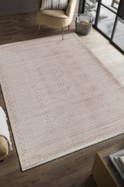 Serenat SE008 Beige Durable Soft Textured Living Room Kitchen Hallway Sitting Room Runner Rug