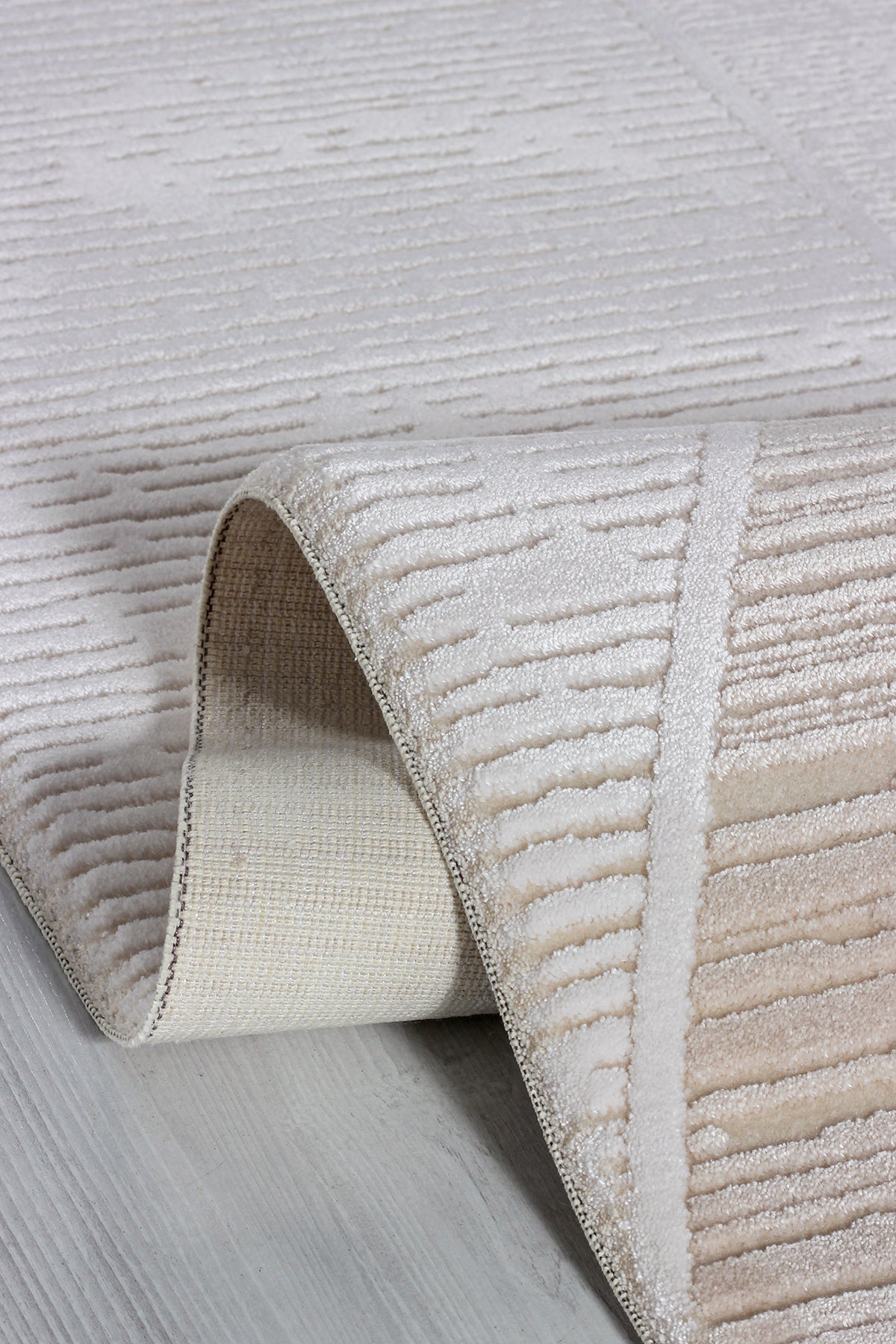 Serenat SE009 Krem-Bej Uzun Ömürlü Yumuşak Dokulu Salon Mutfak Koridor Oturma Odası Yolluk Halı