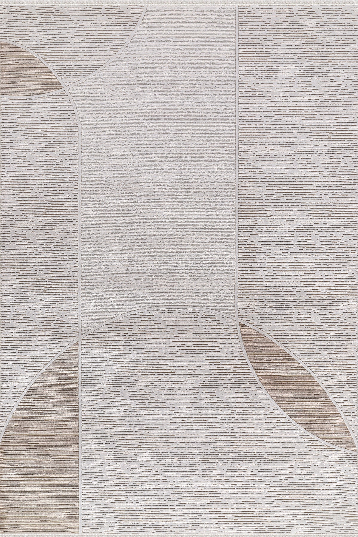 Serenat SE009 Krem-Bej Uzun Ömürlü Yumuşak Dokulu Salon Mutfak Koridor Oturma Odası Yolluk Halı