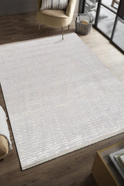 Serenat SE010 White Durable Soft Textured Living Room Kitchen Hallway Sitting Room Runner Rug