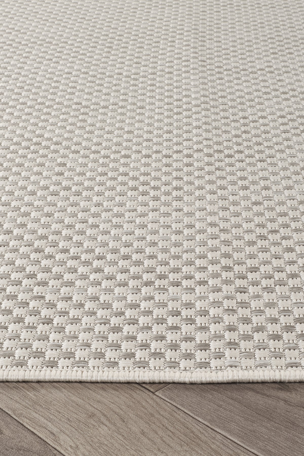 Sisalux 3082 Beyaz Gri Sisal Dokuma Jüt Kilim Hav Toz Vermez Halı Salon Mutfak Oturma Odası Halısı