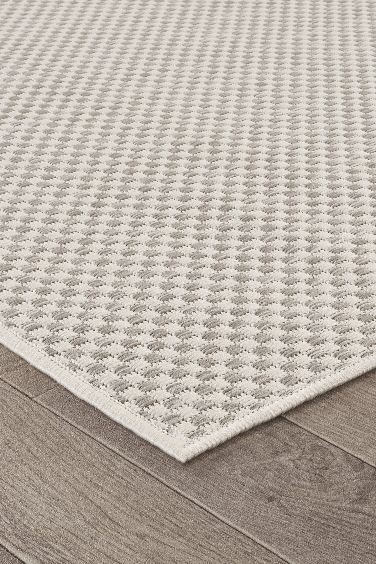Sisalux 3082 Beyaz Gri Sisal Dokuma Jüt Kilim Hav Toz Vermez Halı Salon Mutfak Oturma Odası Halısı