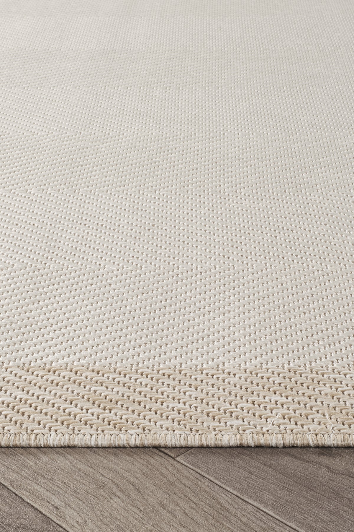 Sisalux 3084 Krem Bej Yuvarlak Sisal Dokuma Jüt Kilim Hav Toz Vermez Mutfak Oturma Odası Halısı